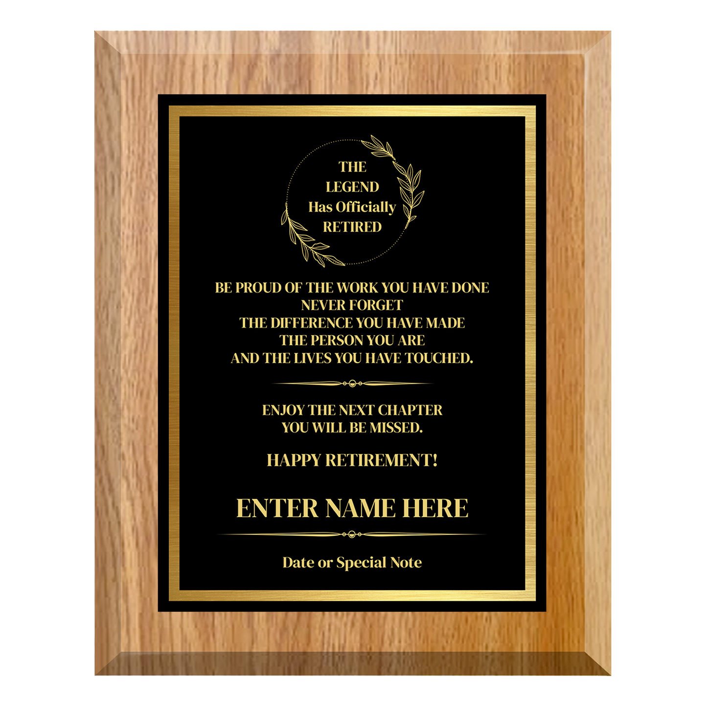 The Legend Has Officially Retired Plaque – Personalized Retirement Gift