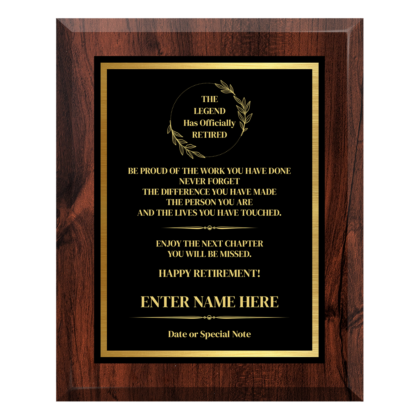 The Legend Has Officially Retired Plaque – Personalized Retirement Gift