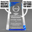 Achievement Awards - Blue Facet Wedge Awards - Personalize Online - Choose From 5 Design