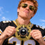 Bowling Medals - Bowler & High Score Achievement Awards, 6" x 5-1/4" Super Star Champ Chain with Plastic Chain