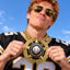 Baseball Medals - Team & League Championship Awards, 6" x 5-1/4" Super Star Champ Chain with Plastic Chain