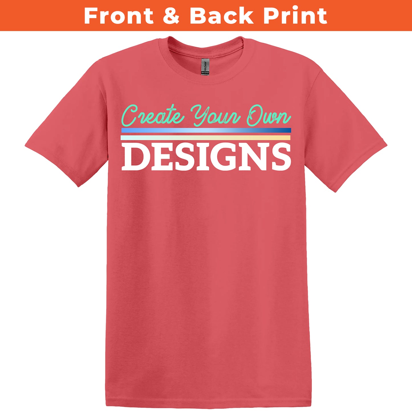 Gildan 5000L Women's T-Shirt - Front & Back Print