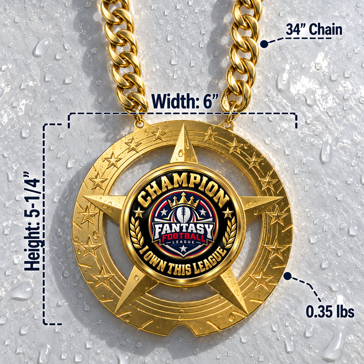 Fantasy Football Champion Chain - Champion - I Own This League