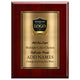 Classic Mahogany Plaque Gold & Silver Metal Plate Personalize Online