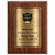 Classic Walnut Plaque Gold & Silver Metal Plate Personalize Online