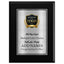 Classic Oak Plaque Gold & Silver Metal Plate Personalize Online