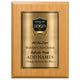 Classic Oak Plaque Gold & Silver Metal Plate Personalize Online