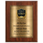 Classic Mahogany Plaque Gold & Silver Metal Plate Personalize Online