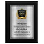 Classic Walnut Plaque Gold & Silver Metal Plate Personalize Online