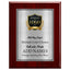 Classic Mahogany Plaque Gold & Silver Metal Plate Personalize Online