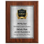 Classic Mahogany Plaque Gold & Silver Metal Plate Personalize Online