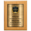 Classic Oak Plaque Gold & Silver Metal Plate Personalize Online