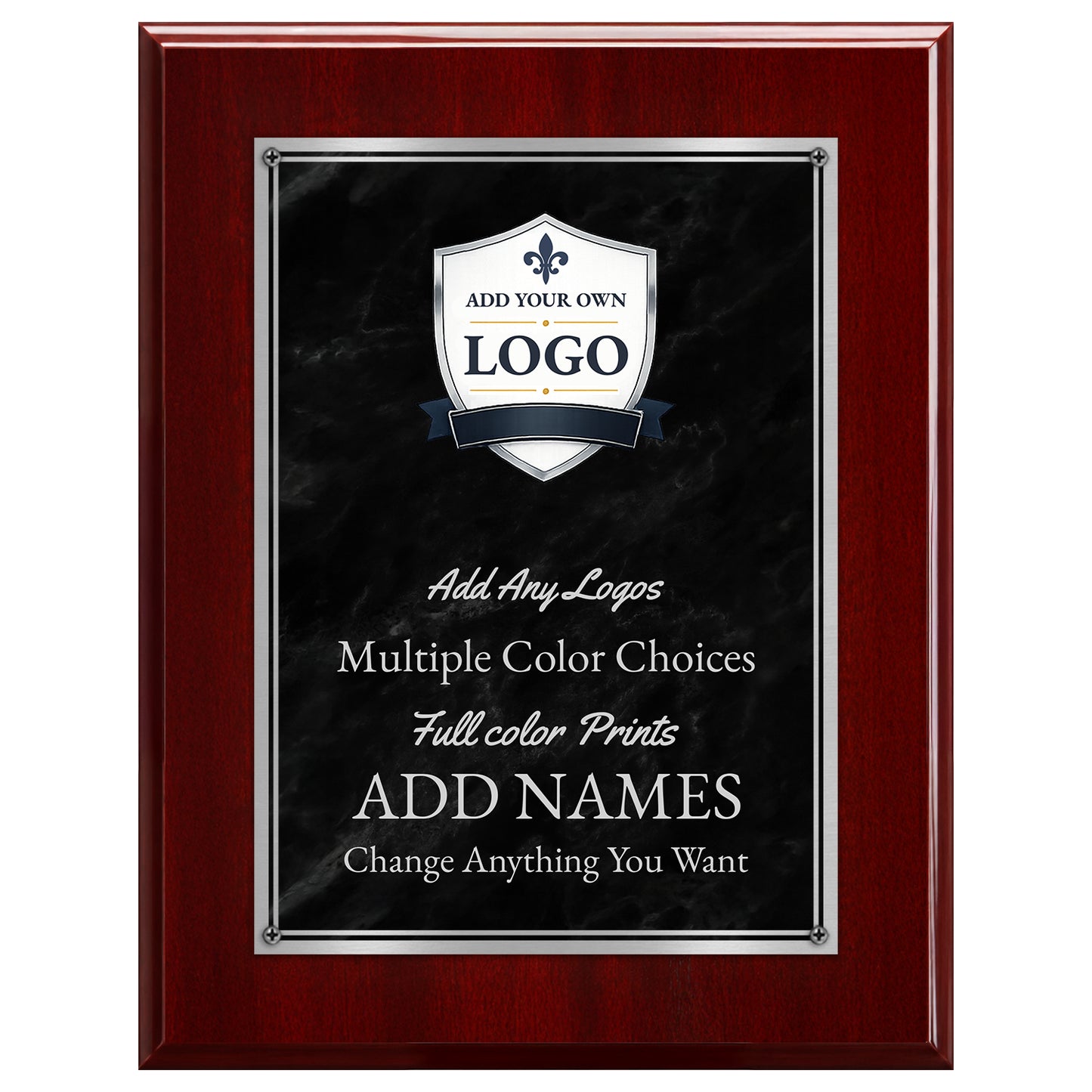 Classic Plaques Marble Effect - Simulated Walnut & More - Multiple Sizes