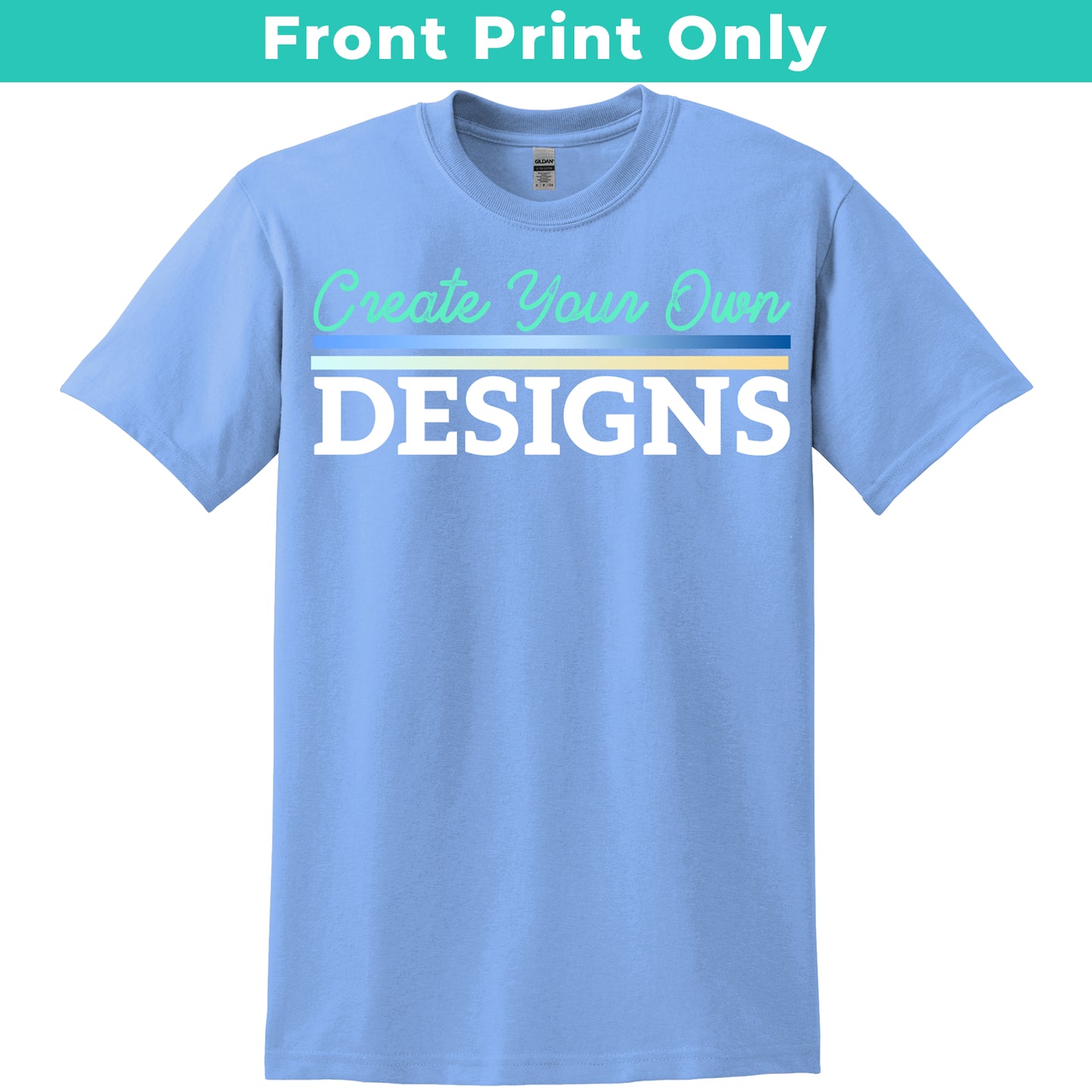 Gildan Youth Dry Blend 8000B T-Shirt - Front Print Only