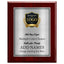 Classic Mahogany Plaque Gold & Silver Metal Plate Personalize Online