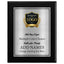 Classic Mahogany Plaque Gold & Silver Metal Plate Personalize Online