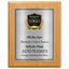 Classic Mahogany Plaque Gold & Silver Metal Plate Personalize Online
