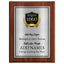Classic Oak Plaque Gold & Silver Metal Plate Personalize Online