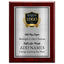 Classic Mahogany Plaque Gold & Silver Metal Plate Personalize Online