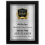 Classic Walnut Plaque Gold & Silver Metal Plate Personalize Online