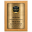 Classic Oak Plaque Gold & Silver Metal Plate Personalize Online