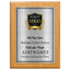 Classic Oak Plaque Gold & Silver Metal Plate Personalize Online