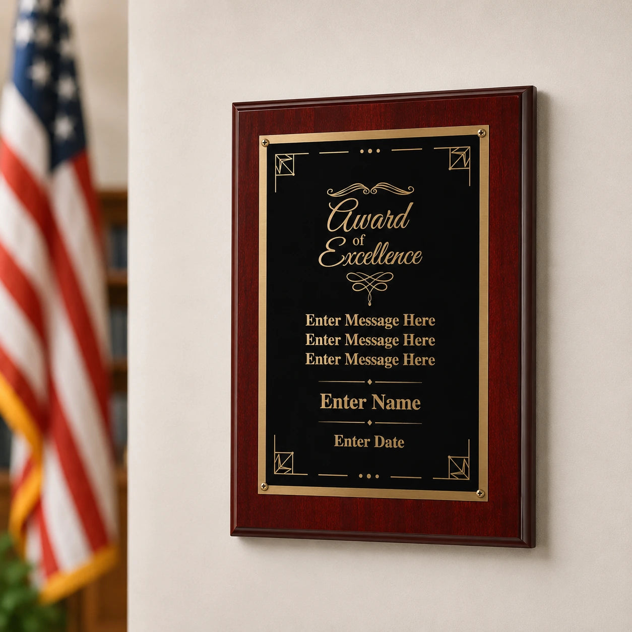 Award of Excellence Classic Plaque - 4 Frame Colors
