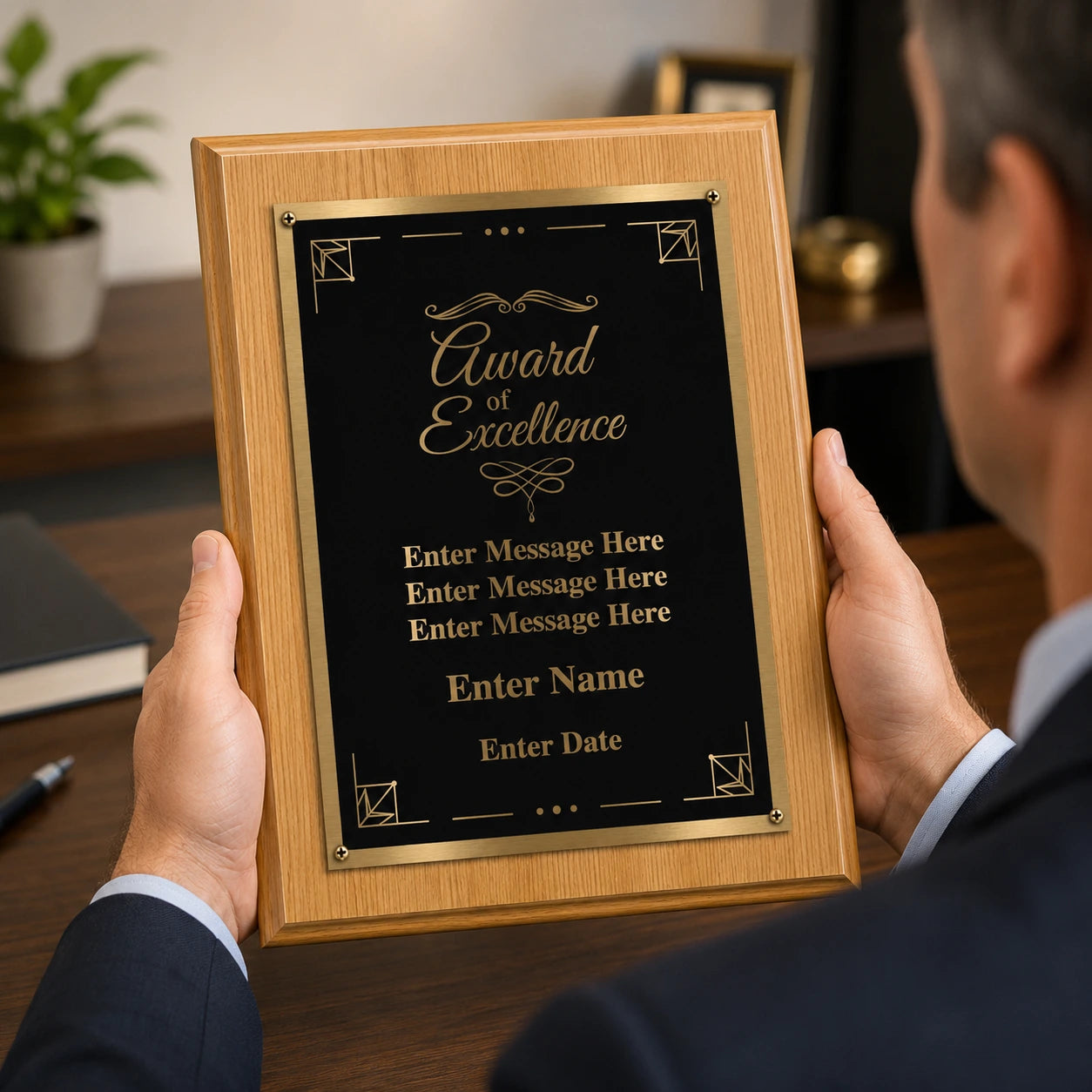 Award of Excellence Classic Plaque - 4 Frame Colors