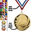 MidNite Star Baseball Medal – Gold, Silver & Bronze with 40 Ribbon Options