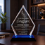 Employee Appreciation Awards - Blue Arrow Acrylic Award - Personalize Online - Choose From 5 Designs