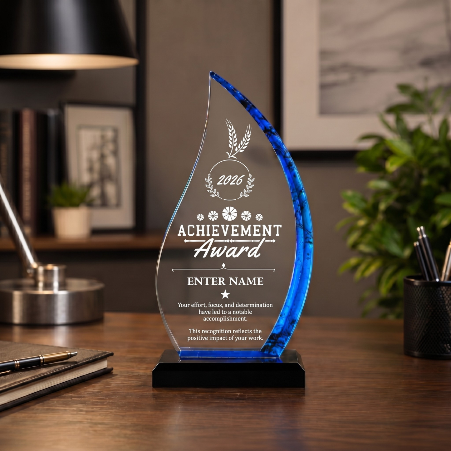 Achievement Awards - Blue Flame Awards - Personalize Online - Choose From 5 Designs