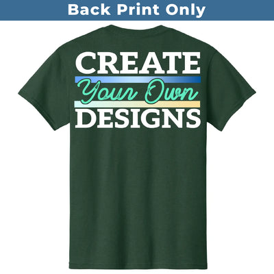 Gildan 5000M Heavy Cotton Men's T-Shirt Back Print