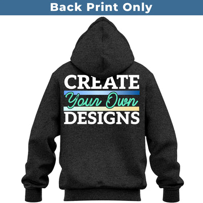 Jerzees Hooded Sweatshirt 996M Back - Print