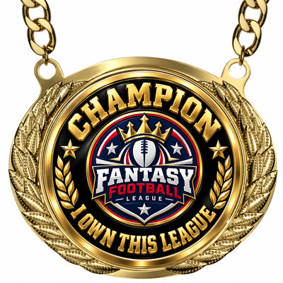 Champion - I Own This League - Fantasy Football Winner Medalion