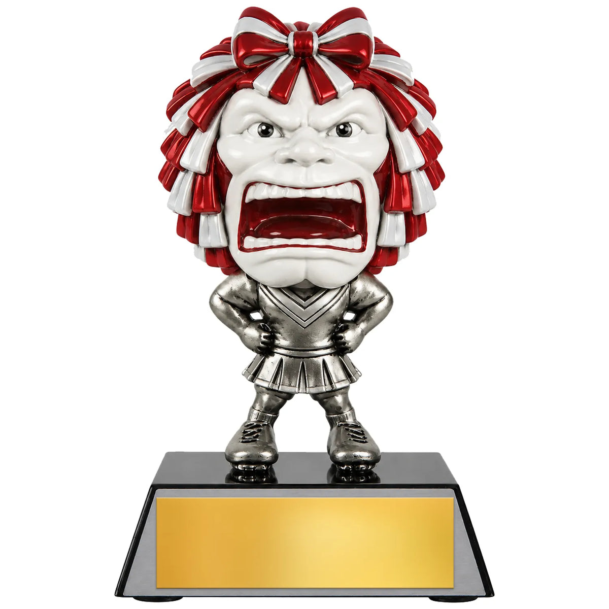 Cheerleading Trophies - Performance & Competition Awards, 6-3/4" Game Face Resin Trophy