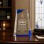 Church Awards - Blue Facet Wedge Acrylic Awards - Personalize Online – Choose From 5 Designs
