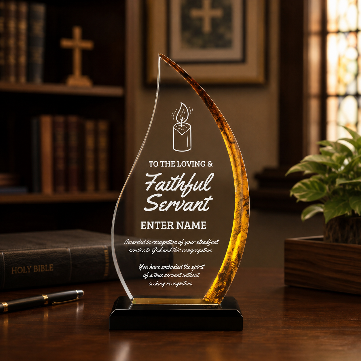 Church Awards - Gold Flame Awards - Personalize Online – Choose From 5 Designs