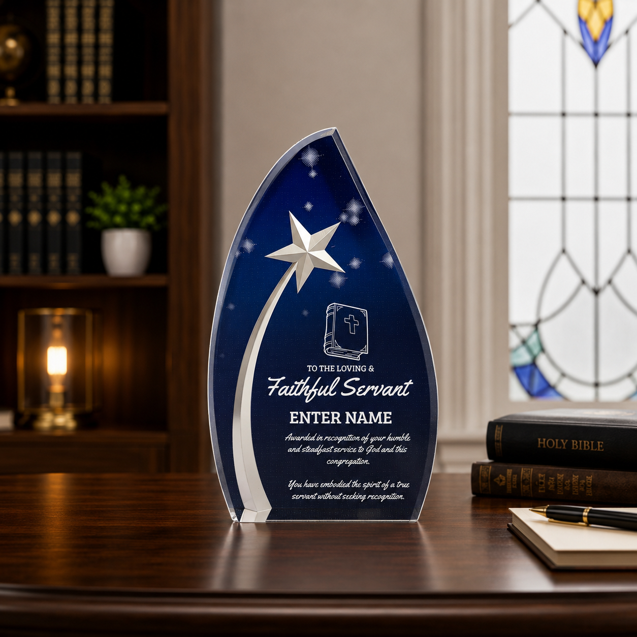 Church Awards - Acrylic Star Powered Awards - Personalize Online – Choose From 5 Designs