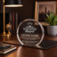 Achievement Awards - Clear Round Acrylic Awards - Personalize Online - Choose From 5 Designs
