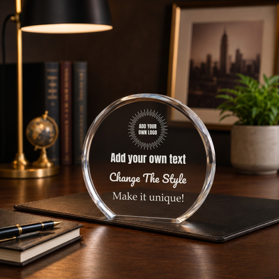 Design Your Own Clear Round Acrylic Award