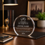 Long Service Awards - Clear Round Acrylic Awards - Personalize Online – Choose From 5 Designs