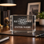 Retirement Awards - Clear Crystal Facet Block Awards - Personalize Online - Choose From 5 Designs