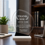 Thank You Awards - Crystal Oblong Awards with Black Accent - Personalize Online – Choose From 5 Designs