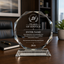 Long Service Awards - Crystal Glass Octagon Award - Personalize Online - Choose From 5 Designs
