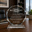 Retirement Awards - Crystal Glass Octagon Award - Personalize Online - Choose From 5 Designs