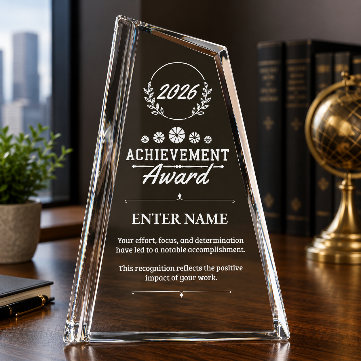 Achievement Awards - Crystal Peak Awards - Personalize Online – Choose From 5 Designs