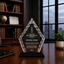 Retirement Awards - Diamond Accent Glass Awards - Personalize Online – Choose From 5 Designs