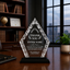 Thank You Awards - Diamond Accent Glass Awards - Personalize Online – Choose From 5 Designs