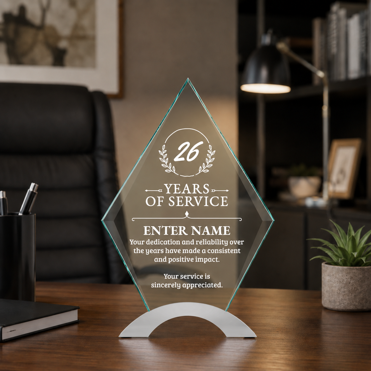Long Service Awards - Diamond Cosmic Acrylic Awards - Personalize Online – Choose From 5 Designs