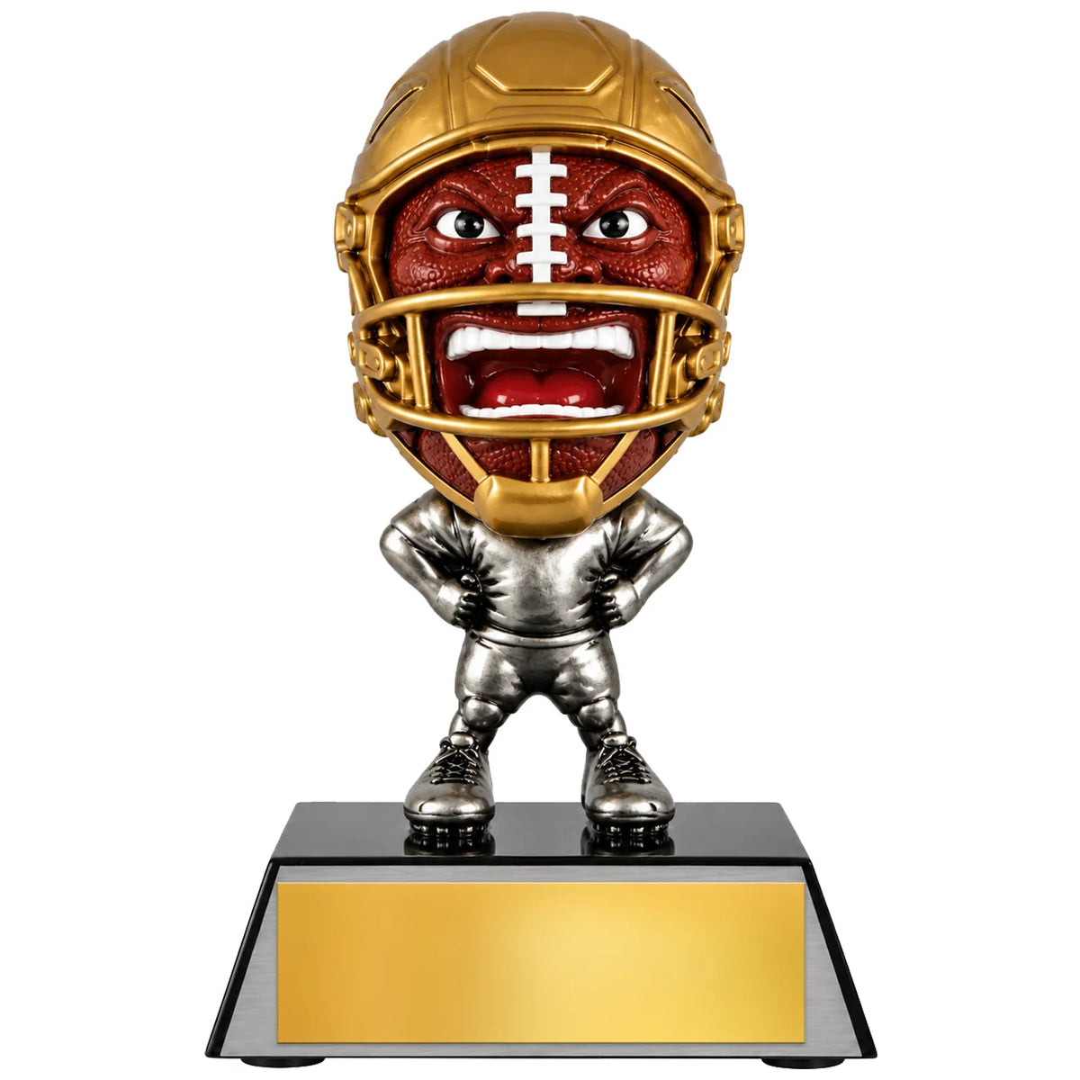 Football Trophies - Youth Team & MVP Awards, 6-3/4" Game Face Resin Trophy